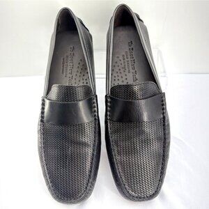 To Boot New York Magnus Men Driving Shoes Black Leather Formal Moccasins Size 8
